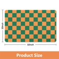 thumbnail image 3 of 20x32in Long Bathroom Mat | Non-Slip, Water Absorbent | Checkered Rug Runner | Soft Microfiber, Perfect Large Bath Mat, 3 of 5