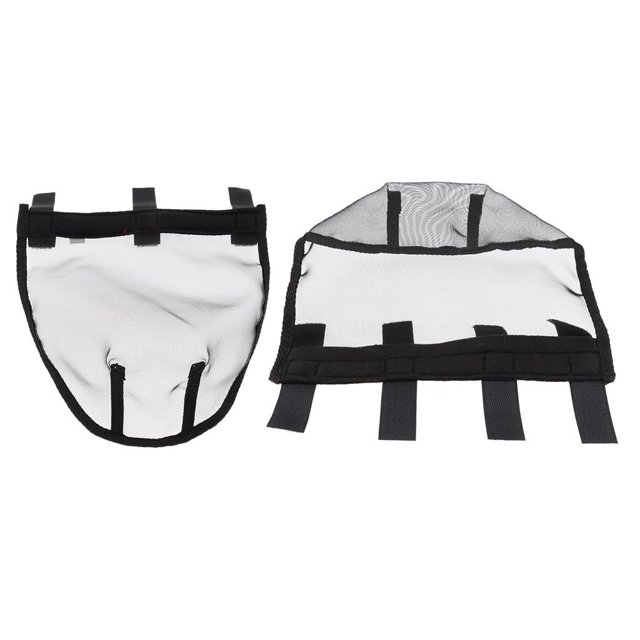 2x máscara de mosca de caballo mazorca de caballo ecuestre, velo de malla, capucha, protección para la nariz Sunnimix Escudo de desgaste de caballo al aire libre