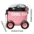 thumbnail image 3 of Double Wall Insulated Glass Tumbler Reusable Travel Mug With Lid For Hot Cold Drinks Home Use, 3 of 4