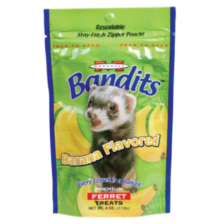 Royal Aquatic Marshall Bandits Premium Ferret Treat - Banana Flavor - 3 oz