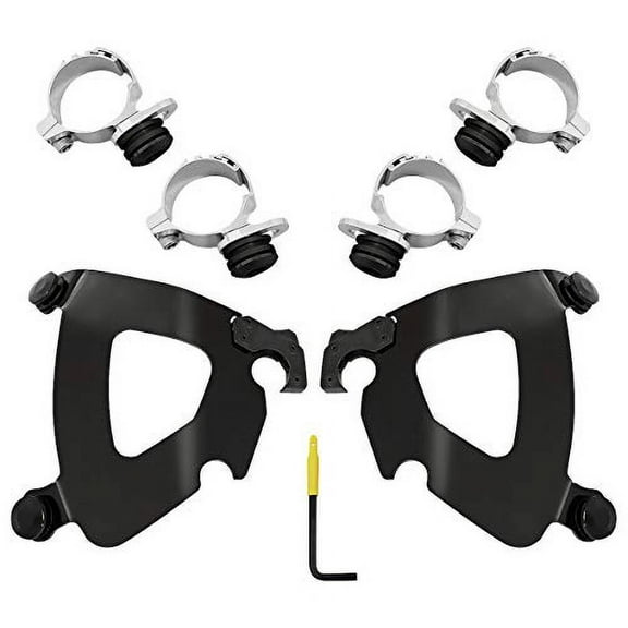Memphis Shades Trigger-Lock Mounting Kit (Black/Gauntlet Fairing) for 16-20