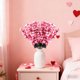 thumbnail image 4 of Decoración de ramos para San Valentín | Flores de tela sintética y plástico para escritorio y decoración romántica | Ramo artificial de 55 cm | 1 unidad, 4 of 6