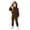 Khaki, variant on Shadoumai Cozy Hoodie And Sweatpants For Girls Winter Casual Outdoor Kids Long Sleeve Hooded Top Matching Set Uniform Outfits