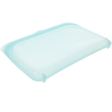 HOMEMAXS Reusable Silicone Food Pouch Green for Food Storage Kitchen and Travel Use 1 Count