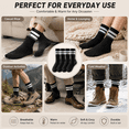 thumbnail image 4 of KuKeDi 5 Pack Warm Winter Crew Socks for Men and Women, Thick Cotton Blend Socks, 4 of 8