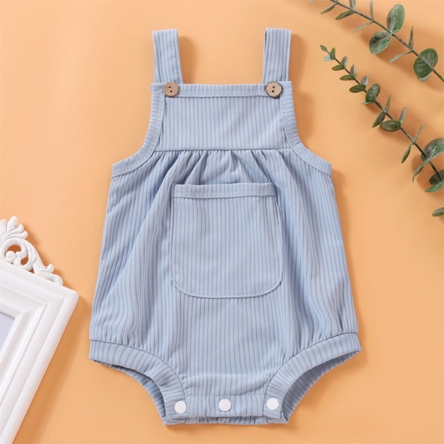 YUNAFFT Cache-Couche pour Bébé Texture Côtelée Sans Manches Col Rond Couleurs Pastel Confort Ludique