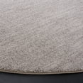 thumbnail image 3 of SAFAVIEH Lasa Tranter Solid Polyester Area Rug, Light Grey, 4' x 4' Round, 3 of 8