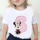 thumbnail image 5 of Camisetas de algodón para niños de Minnie, combinación de letras de la A a la Z, ropa de dibujos animados de Disney Kawaii, camisetas casuales para niños y niñas, 5 of 5