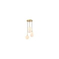 thumbnail image 4 of Gene 3 light Brass and Frosted white glass pendant, 4 of 4