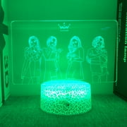 Suitable for K-pop Team Mamamoo character lamp no lamp bedside lamp night light AF21655