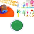 thumbnail image 3 of Colores 22cm pintura de redondo almohadil de tinta pinturas de sellos pa juegos juguetes tesanales pa tjetas de papel suministros Verde Sunnimix Sello de almohadilla de tinta para pintar con los dedos, 3 of 8