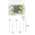 thumbnail image 1 of 100Pcs Plastic Flat Head Pins Straight Quilting Pins Mixed Color DIY Sewing Needles, 1 of 9