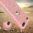 thumbnail image 5 of SPY Case for For New iPod Touch 7 Case, Touch 5, 6, 7th Generation Glitter Ruuged Case Cover with Tempered Glass Screen Protector - Rose Gold, 5 of 5
