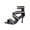 Black, variant on Women's Open Toe Stiletto Heels Strappy Sandals Back Zipper Ankle Strap Vacation Wedding Party Dress Pumps Shoes, Black Size 8.5