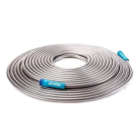 Sun Joe AJSGH100 100 Foot Stainless Steel Heavy-Duty Spiral Constructed Metal Garden Hose