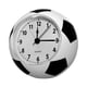 thumbnail image 3 of Reloj despertador de escritorio con forma de balón de fútbol, ​​silencioso, decorativo y creativo, para mesa y hogar. Blanco, 3 of 9