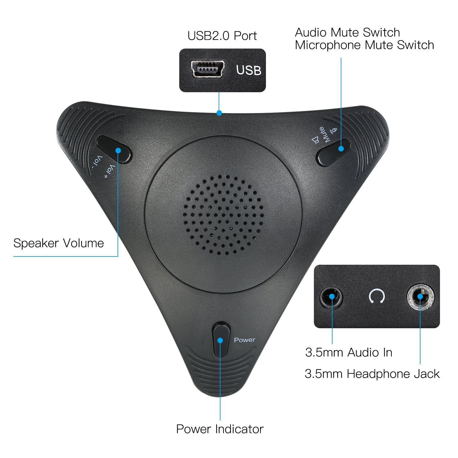 usb microphone and speaker