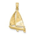 thumbnail image 3 of FJC Finejewelers 10k Yellow Gold 3d Sailboat Charm, 3 of 7