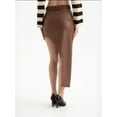 thumbnail image 2 of Faux Leather High Waist Slit Maxi Skirt, 2 of 5