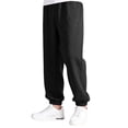 thumbnail image 4 of BOOMNY Boys Baggy Sweatpants Straight Leg Pants For Boys Trendy Solid Color Elastic Waist Drawstring Athletic Jogger Pants With Pocket, 4 of 5