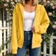 thumbnail image 5 of Neewe Hoodies Shirts for Women Early Fall Long Sleeve Tops Plain Outfits Tops Fashion Full Zip Tees 2025, 5 of 7