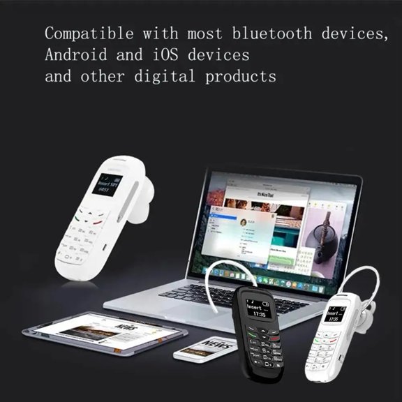QHUDLV Mini Bluetooth GSM Cell Phone,Dialer BM70 for Smarter Communication