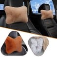 thumbnail image 2 of Soft Car Seat Neck Rest Pillow, Plush Headrest & Lumbar Support Cushion, Warm Comfort for Driving, Universal Automotive Accessory, Relieves Muscle Pain, 2 of 8