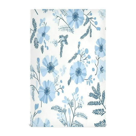 

Multi-Purpose Kitchen Towels 28x18 Inch Dishcloths with Hanging Loop Decorative and Practical Towels for Kitchen Dining Delicate Flowers and Ferns