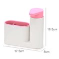 thumbnail image 3 of Coofit Soap Dispenser Creative 2 in 1 Soap Pump Dispenser Sponge Holder for Kitchen, 3 of 8