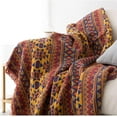 thumbnail image 5 of Bailu Sofa Throw Cotton Thread Knitted Blanket with Tassels Geometric Bohemian Sofa Cover Bed Blanket Home Decor (Color: 01, Size: 90x90cm 1 piece), 5 of 7