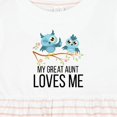 thumbnail image 4 of Inktastic Owls My Great Aunt Loves Me Girls Baby Dress, 4 of 5