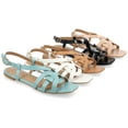 thumbnail image 5 of Journee Collection Womens Alorra Tru Comfort Foam Buckle Flat Sandals, 5 of 6