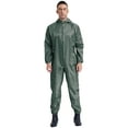thumbnail image 4 of Aislor Men's Anti-Static Dustproof Hooded Coveralls Blend Work Zipper Jumpsuits Workshop Uniforms Gray L, 4 of 7