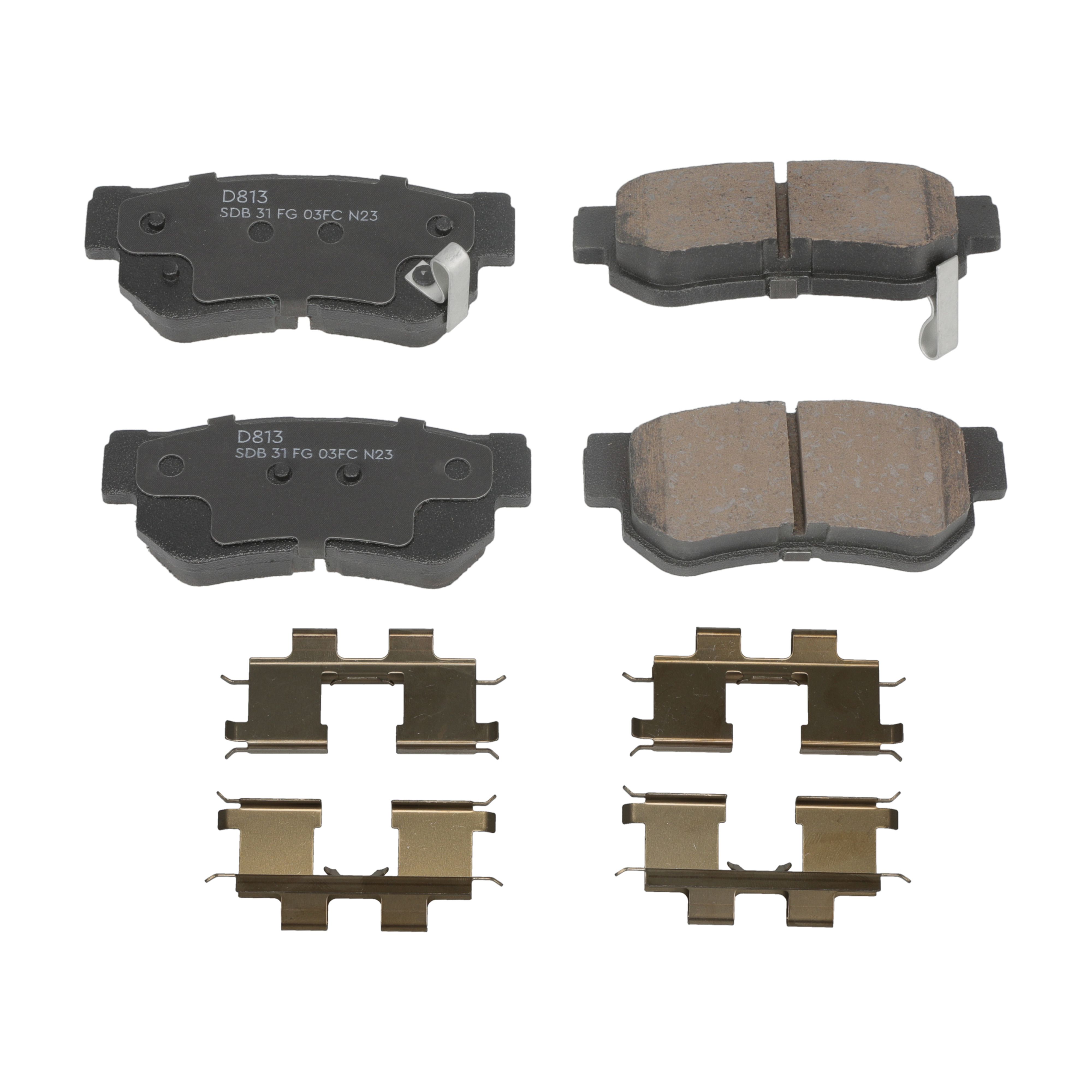 Winstop Brake Pad Set, Rear WS.0813.0.C, Hyundai Elantra 2010-2007