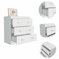 thumbnail image 3 of 32" White Manufactured Wood Six Drawer Standard Dresser, 3 of 3