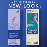 Motherlove Pregnant Belly Oil (4oz) Prevent Stretch Marks During Pregnancy & Soothe Itchy Skin—Herb-Infused Vegan Moisturizer w/ Lavender—Organic Herbs, Non-GMO, Cruelty-Free