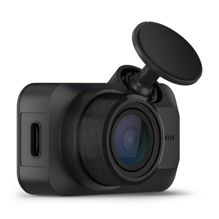 Garmin - Dash Cam Mini 3 Ultracompact 1080p Dash Cam with a 140-degree Field of View and built-in Clarity Polarizer - Black