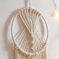 thumbnail image 3 of Atrapasueños tejido de algodón de macramé decorativo bohemio colgante de pared para boda o regalo para Valent, 3 of 5