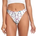 thumbnail image 1 of Balery Cartoon Cute Rabbit Tangas de Algodón para Mujer con Estampado – Ropa Interior Sexy, Transpirable, G-string-XX-Large, 1 of 6