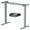 Grey, variant on Costway Electric Adjustable Standing up Desk Frame Dual Motor w/Controller White