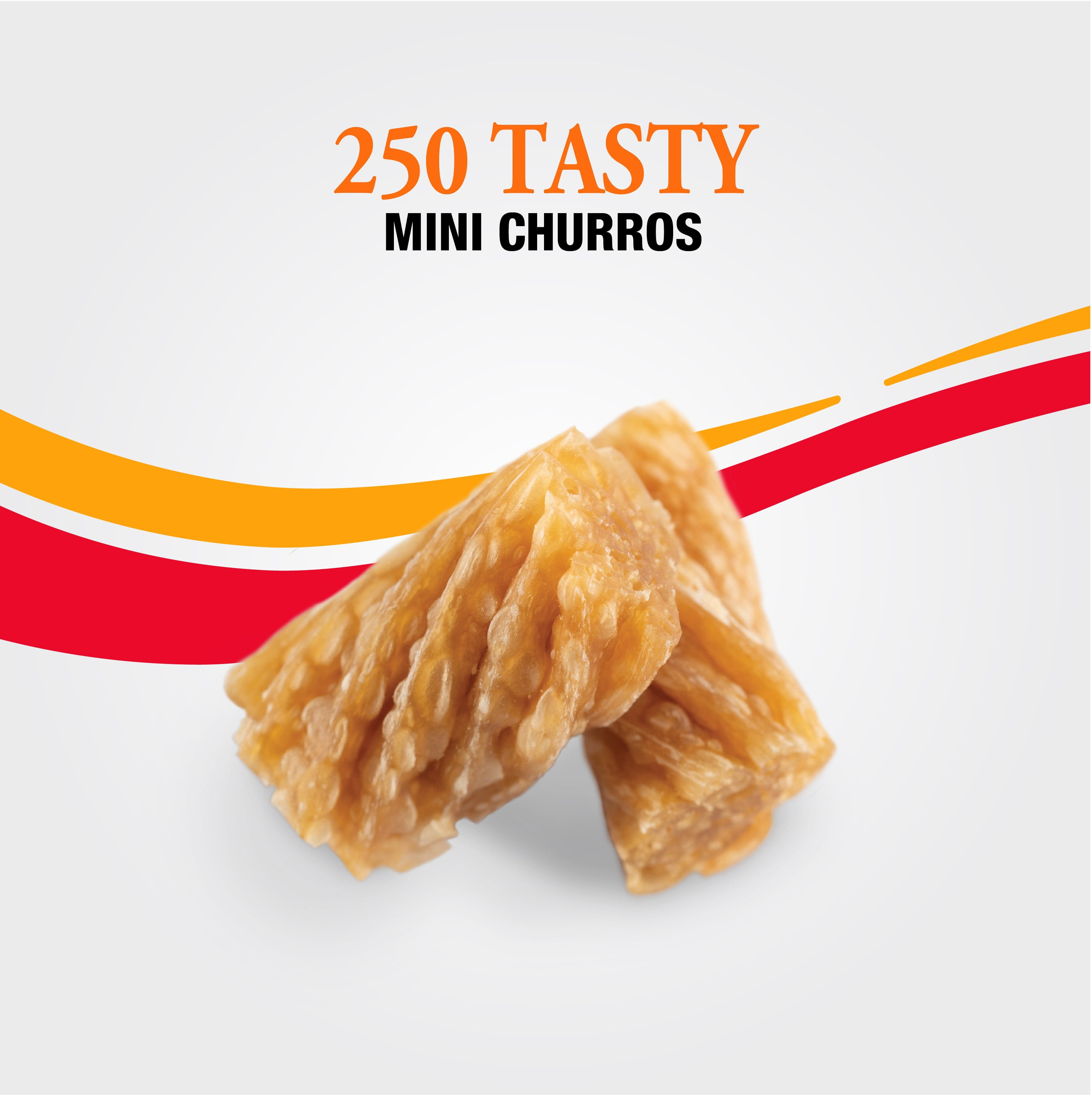 Good ‘n’ Tasty Triple Flavor Mini Churro Style Twists, Gourmet Dog Treats Made with Chicken and Peanut Butter, 100 Count