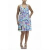 Metro7 - Women's Plus Print Halter Dress