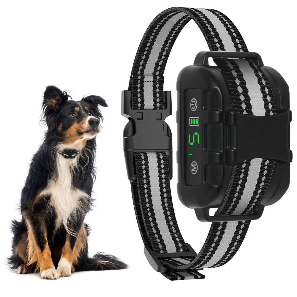 Anti Bark Collar with Sound and Vibration POP VIEW Dog Bark Collar for Small Large Dogs Medium Barking Control Training Collar No Shock Harmless & Humane