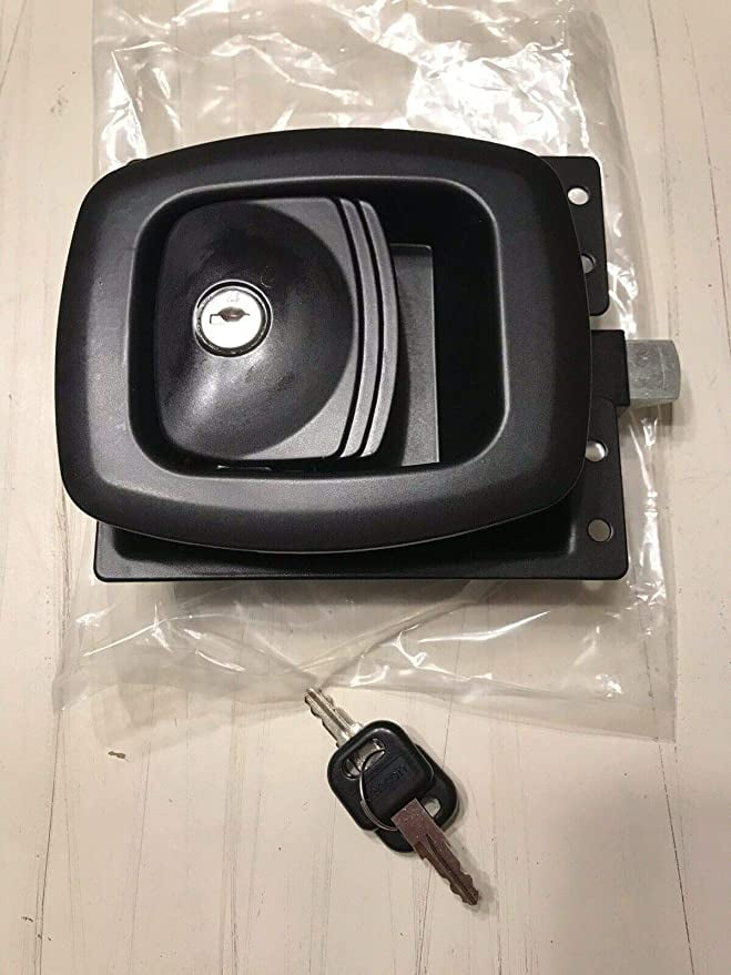 Black RV Slam Door Lock Latch Handle Knob Deadbolt Camper Baggage