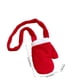 thumbnail image 3 of Bolso cruzado de guante rojo de Navidad | Poliéster de felpa | 26x20x3cm | Acento con estampado de estrellas • Correa ajustable • Forro polar suave y cálido • Bolso festivo para mujer, 3 of 6