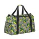 thumbnail image 2 of Fotbe Lemons on Striped Bolsa de Viaje con Estampado, Bolsa de Fin de Semana para Mujer con Compartimento para Zapatos, Bolsa de Gimnasio con Bolsillo Húmedo, 2 of 7