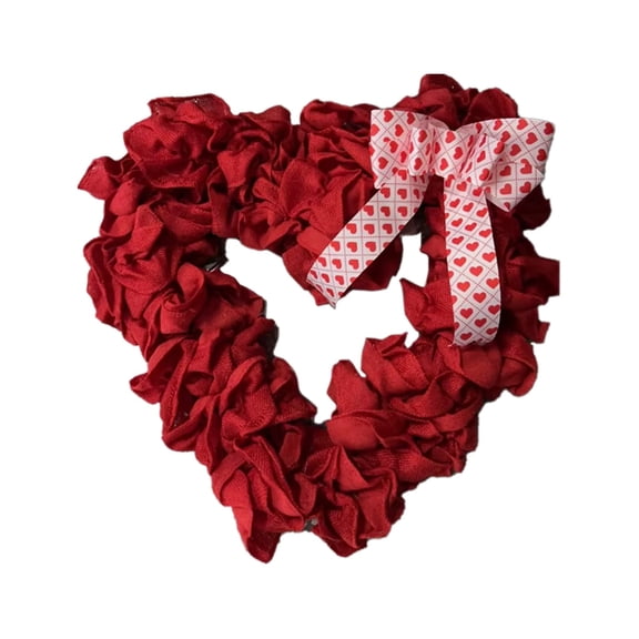 Valentines Day Decor Wreaths For Front Door Outside 16inch Valentine Decorations For The Home Heart Shaped Wreath For Outdoor Valentine's Day Wreath Valentines