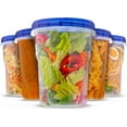 thumbnail image 2 of ZEN Plastic Food Deli Soup Containers With Twist Top Lids - (32 Oz)-[6 Pack]-Soup&Food Storage Containers Takeout To Go - Airtight Plastic Containers-Microwave, Freezer & Dishwasher Safe BPA-Free, 2 of 11