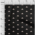thumbnail image 1 of oneOone Cotton Silk Black Fabric Triangle Geometric Quilting Supplies Print Sewing Fabric By The Yard 42 Inch Wide, 1 of 4