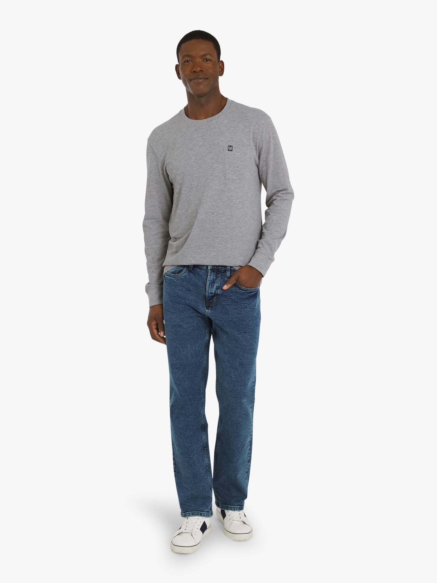 Chaps Men's & Big Men's Stretch Relaxed-Fit Denim Jeans, Sizes 30-42